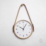 Horloge murale en bois pour décoration intérieure