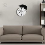 Horloge murale originale avec motif de chat