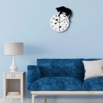 Horloge chat moderne, ajout charmant à votre mur