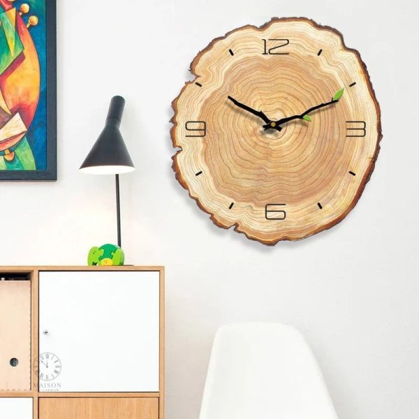 horloge-murale-originale-en-bois-1 Horloge Murale en Bois Originale Design Unique