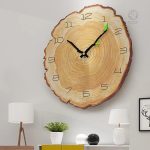 Horloge Murale en Bois Élégante pour Décoration Interne