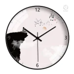 Horloge murale au style chinois et décoratif