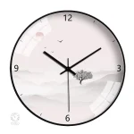 Horloge murale à motif chinois, ajout artistique pour la déco