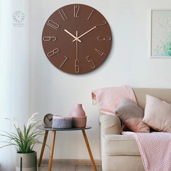 Horloge moderne Quartz avec design épuré