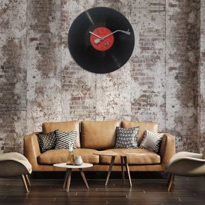 Horloge murale vintage avec chiffres romains classiques