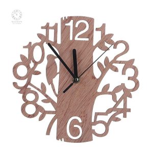 Horloge scandinave avec un design rustique élégant