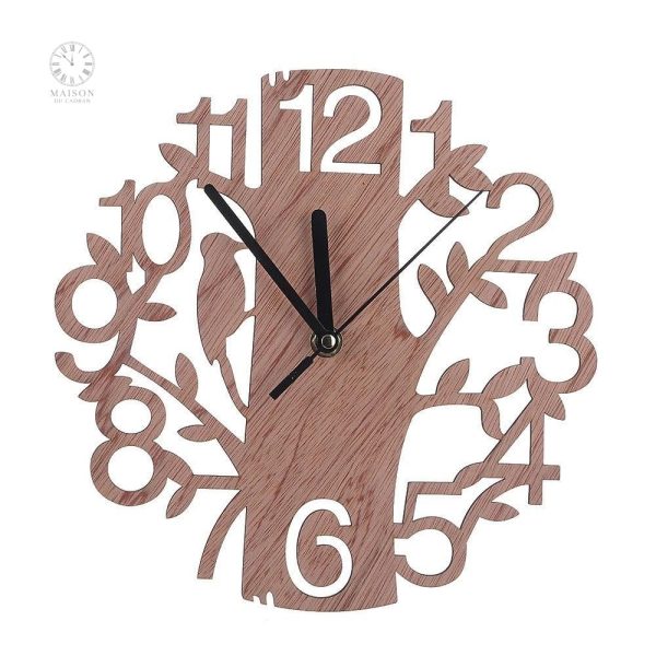 Horloge scandinave avec un design rustique élégant