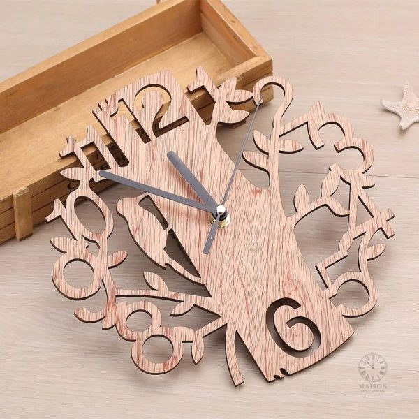 Horloge rustique, ajout parfait pour une décoration scandinave