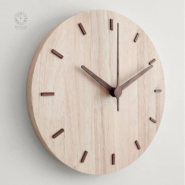 Horloge murale au style nordique élégant et épuré