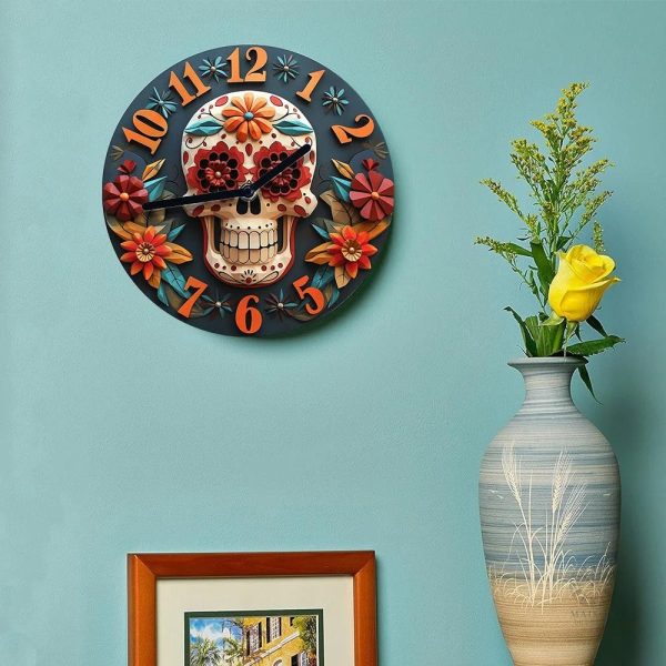 horloge-murale-squelette-1 Horloge Murale Squelette au design élégant et artistique