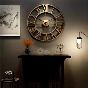 Horloge murale industrielle au design vintage