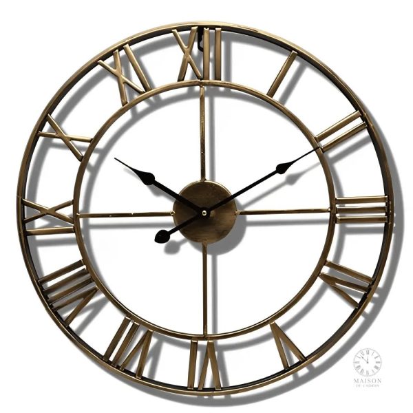 Horloge murale vintage avec finition rustique