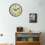 Horloge murale au style rétro pour décoration intérieure