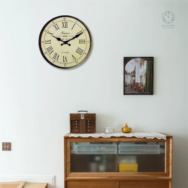 Horloge murale au style rétro pour décoration intérieure