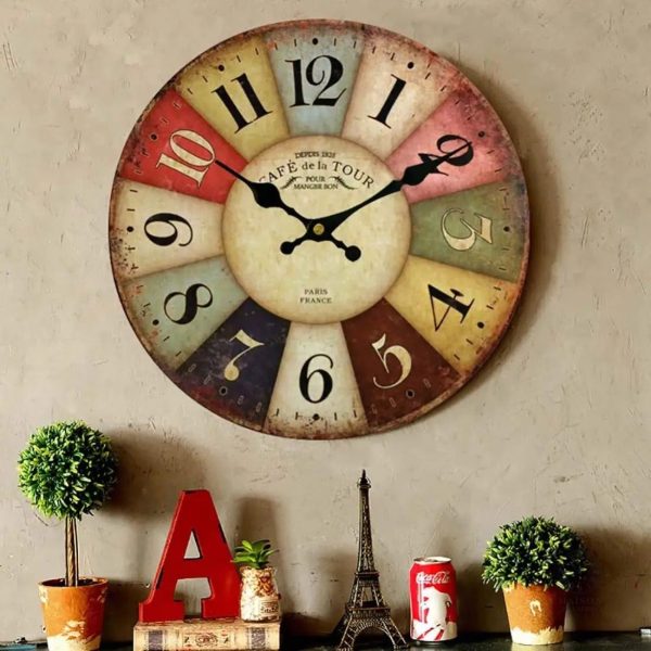 horloge-murale-vintage-1 Horloge murale vintage au design classique et élégant