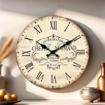 Horloge murale vintage en bois au design élégant