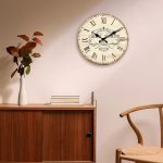 Horloge murale en bois au style rétro et chaleureux
