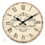 Horloge vintage en bois, décoration murale classique