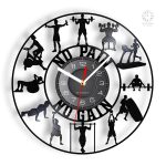 Horloge Vinyle Musculation au design sportif