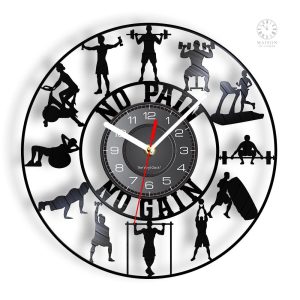 Horloge Vinyle Musculation au design sportif