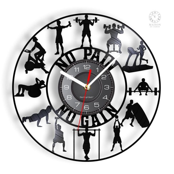 horloge-musculation-1 Horloge Vinyle Musculation au design sportif