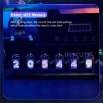 Horloge Nixie avec chiffres luminescents