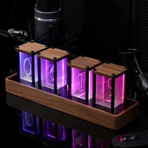 Horloge Nixie Tube moderne avec affichage lumineux