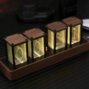 Horloge Nixie Tube avec chiffres néon vintage