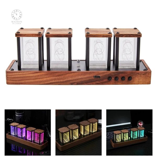 Horloge Nixie Tube artisanale au style unique