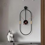 Horloge Noir moderne et élégante pour décoration intérieure