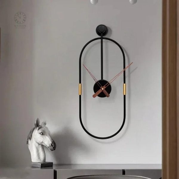 horloge-noir-1 Horloge Noir moderne et élégante pour décoration intérieure