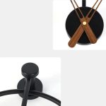Horloge décorative noire pour toutes les pièces de la maison