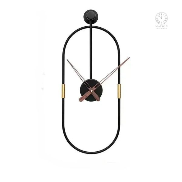 Horloge murale noire idéale pour un style contemporain