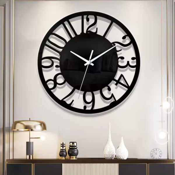 horloge-noire-1 Horloge Noire moderne au design épuré et élégant