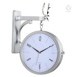 Horloge noire élégante, idéale pour un intérieur design