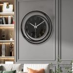 Horloge noire au design contemporain