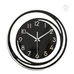 Horloge moderne avec finition noire