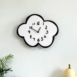 Horloge nuage décorative murale moderne