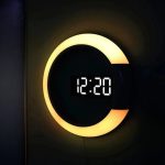 Horloge numérique LED au design moderne et épuré