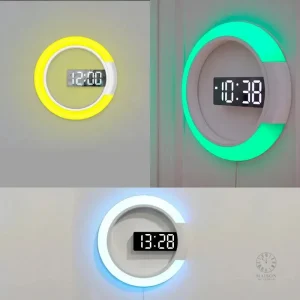 Horloge numérique avec affichage clair et brillant