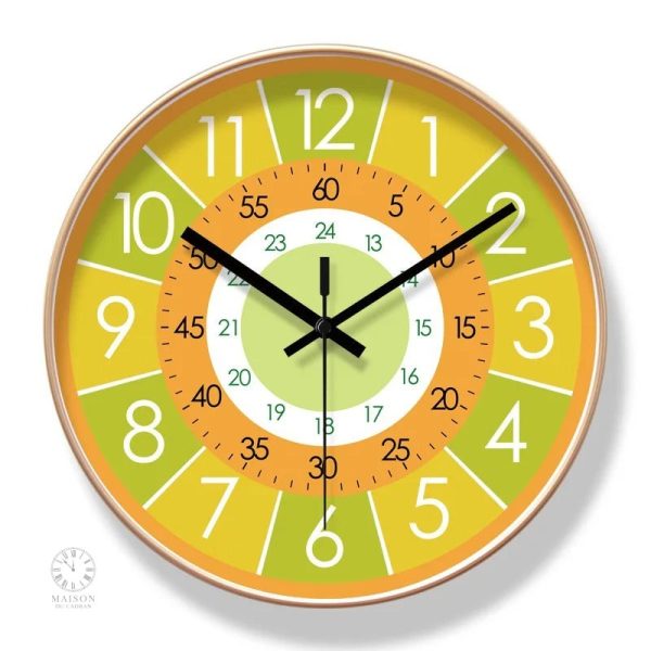 Accessoire éducatif, horloge pour aider les enfants à comprendre l'heure