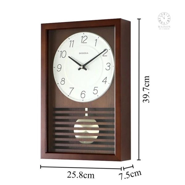 Pendule en bois élégant