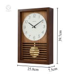 Horloge en bois artisanale