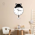 Pendule chat décoratif pour un intérieur original et ludique