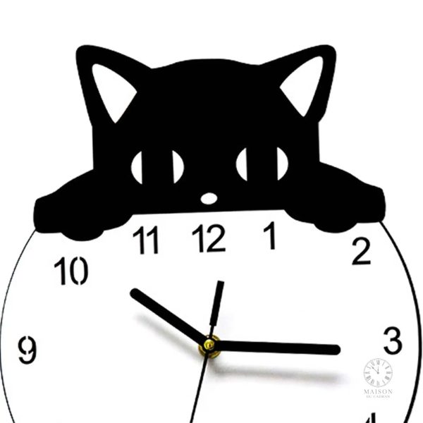 Horloge murale chat, un accessoire charmant pour votre maison