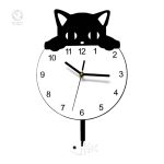 Horloge chat moderne, mélange parfait de fonctionnalité et style
