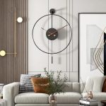 Horloge murale design moderne en bois élégant