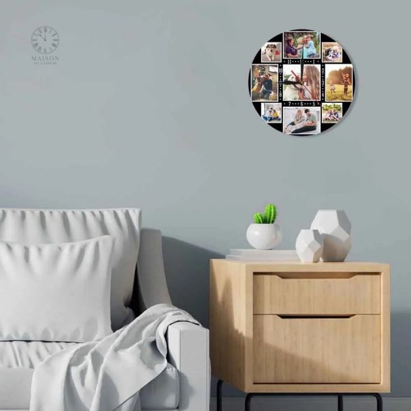Horloge moderne personnalisable pour un cadeau unique