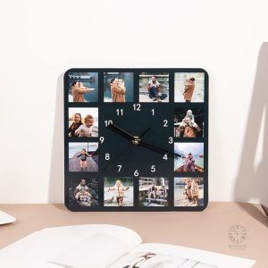 Horloge personnalisée pour chambre, design unique et moderne