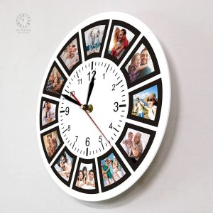 Horloge photo personnalisée pour un cadeau mémorable